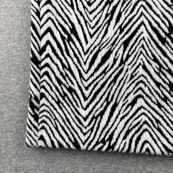 Vince Camuto Skirt Womens L Black White Zebra Jacquard Knit Pencil Office Career - Picture 9 of 10